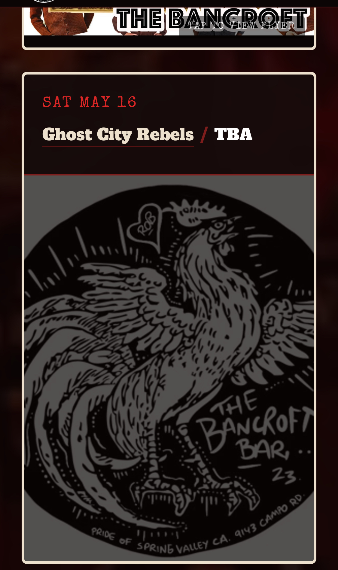 Ghost City Rebels / Sideshow  flyer